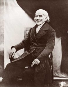 Samuel Hahnemann am 30. September 1841 in Paris